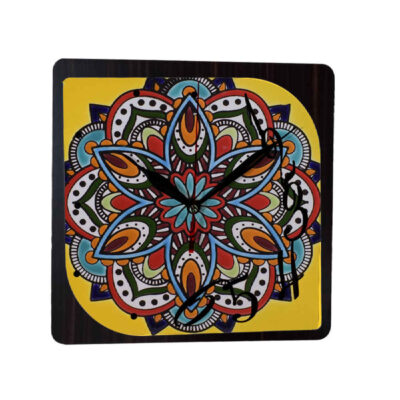 Persian-Inspired Analog Patterned Wall Clock – Mehr