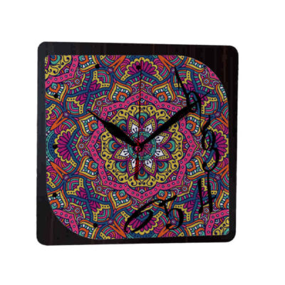 Persian-Inspired Analog Patterned Wall Clock – Sarvar