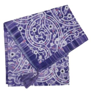 Purple Persian Scarf Model Baharan