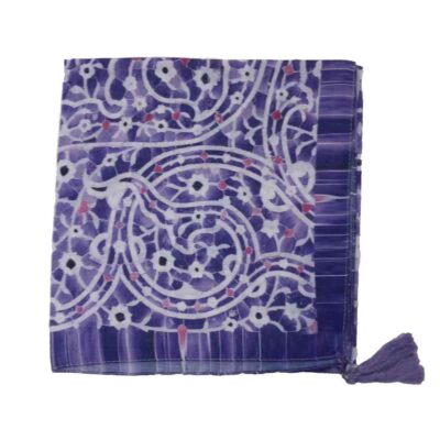Artistic Print Summer Scarf for Women – Luxe and Vibrant Baharan Design