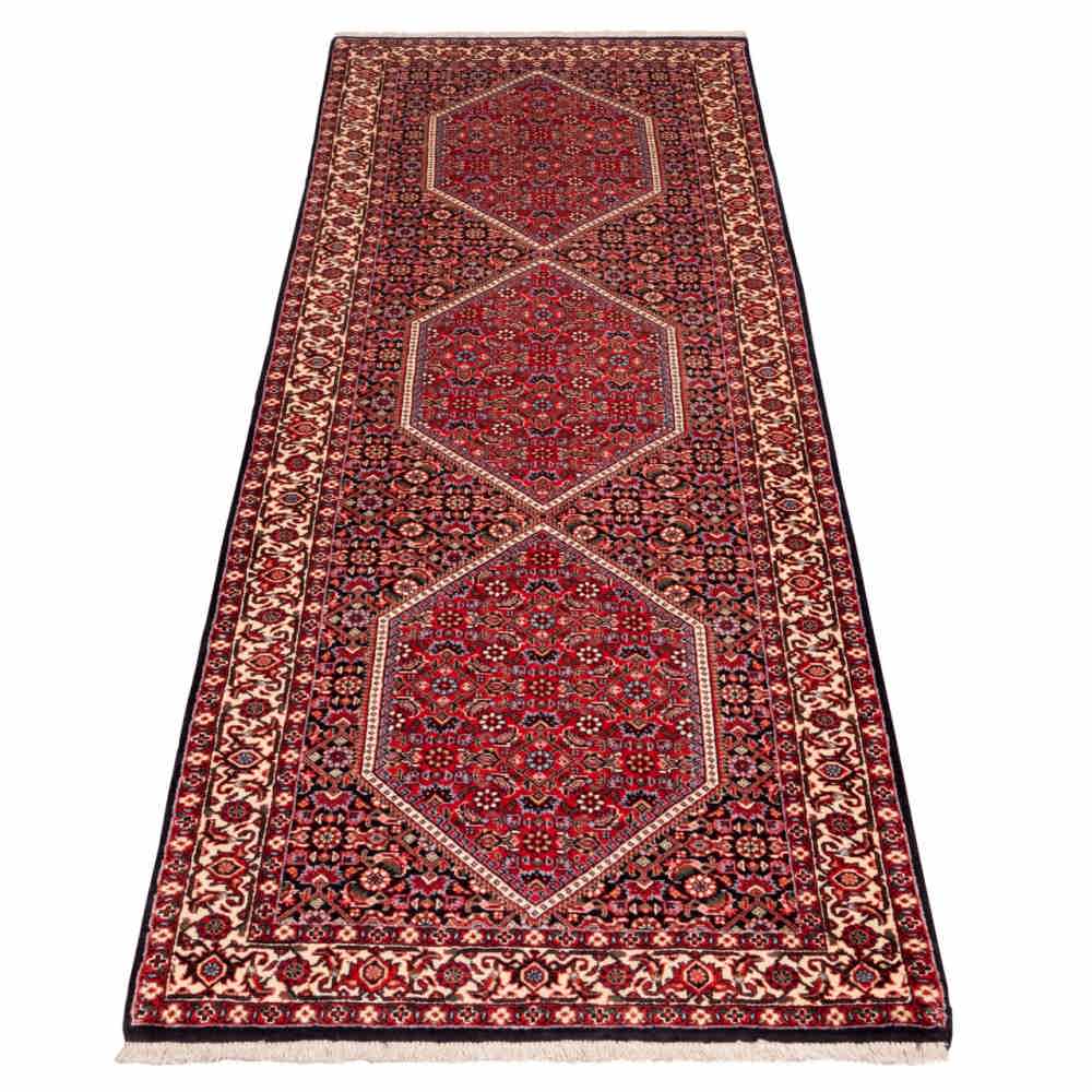 Medallion Hand-Knotted Persian Runner Carpet Toranj