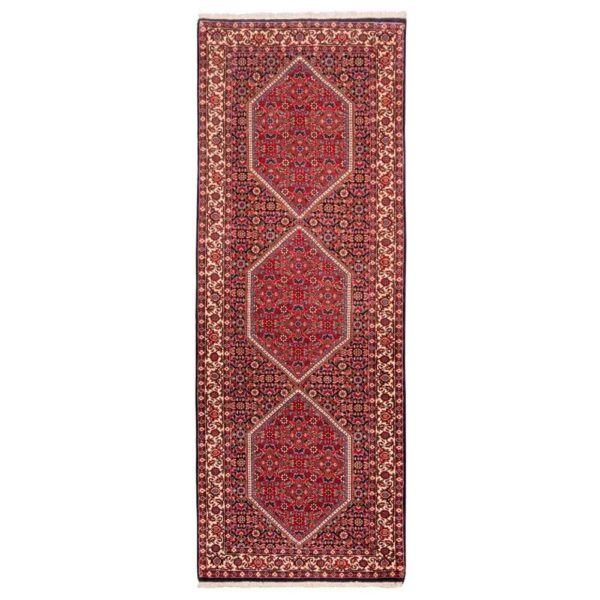 Medallion Hand-Knotted Persian Runner Carpet Toranj