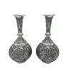 Handcrafted Persian Engraved Copper Vase Decorative with Kian Design - Set of 2