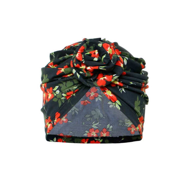 Set of 3 Head Scarf Turban Model Flower