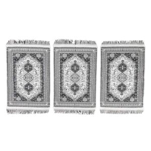 Set of 3 Rug Style Under Plate Mat Model Nafis