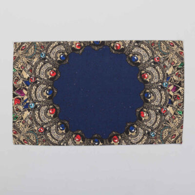 Set of 4 Blue Fabric Placemats Under the Plate – Model Gohar