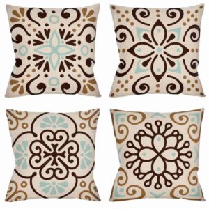 Set of 4 Persian Velvet Cushion Cover Model Ayda