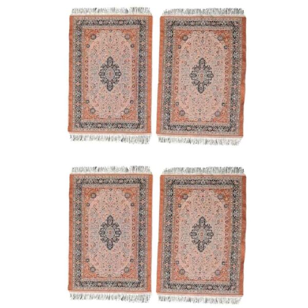 Set of 4 Polyester Fabric Placemats – Rug Style Model Barzin