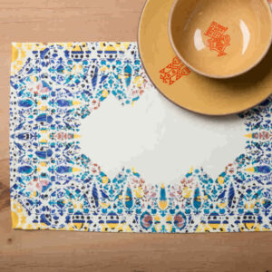 Set of 6 Fabric Placemats Under the Plate Model Dina