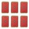Set of 6 Polyester Fabric Placemats – Rug Style Model Rana