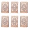 Set of 6 Polyester Fabric Placemats – Rug Style Model Sarv