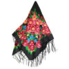 Torkaman Ethnic Cotton Scarf Handmade Heritage for Modern Style in Black