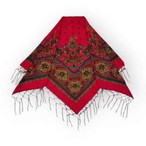 Torkaman Ethnic Cotton Scarf – Perfect Gift with Cultural Touch & Floral Paisley Design