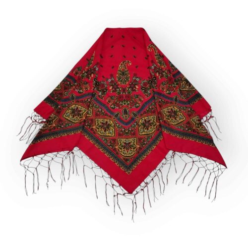 Torkaman Ethnic Cotton Scarf – Perfect Gift with Cultural Touch & Floral Paisley Design