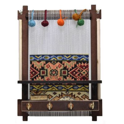Ceramic Wall Key Holder – with Wooden Frame & Model Tile