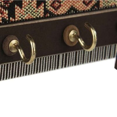 Ceramic Wall Key Holder – with Wooden Frame & Model Tile