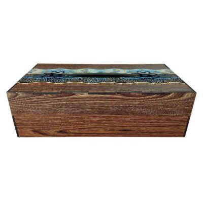 Rustic Wooden Tissue Box Cover – Darya