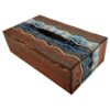 Rustic Wooden Tissue Box Cover – Darya