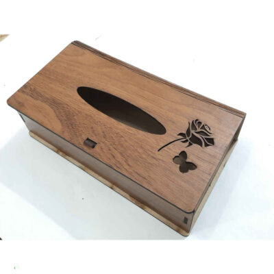 Rustic Wooden Tissue Box Cover – Parvaneh
