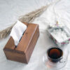 Rustic Wooden Tissue Box Cover – Yara