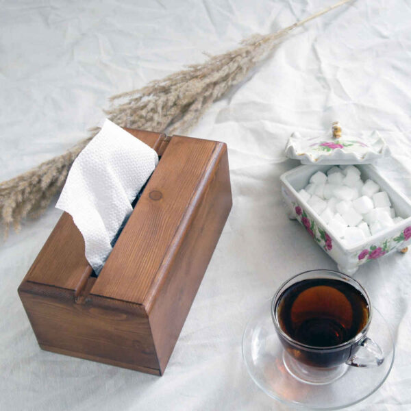 Wooden Tissue Box Cover Model Yara