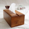 Rustic Wooden Tissue Box Cover – Yara
