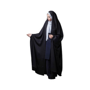 Arabic Women Praying Black Chador Model 001