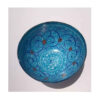 Decorative Copper Bowl Hand-Painted With Persian Minakari Enamel Sima