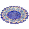 Decorative Copper Bowl & Plate Hand-Painted With Persian Minakari Enamel Azar