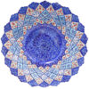 Decorative Copper Bowl & Plate Hand-Painted With Persian Minakari Enamel Azar