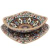 Persian Handmade Decorative Minakari Pottery Bowl & Plate Model Sivan