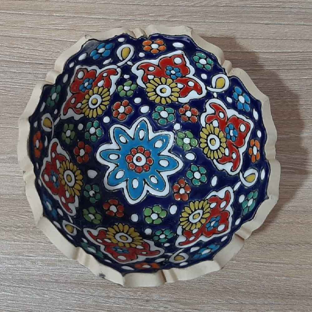 Handmade Decorative Minakari Pottery Bowl & Plate Model Zina