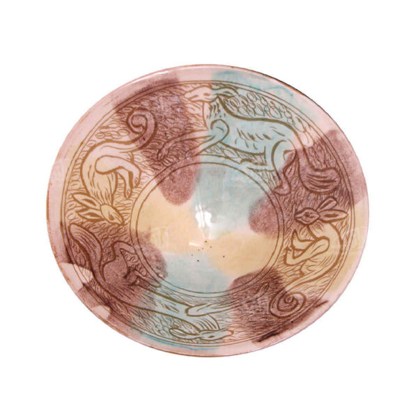 Handmade Decorative Pottery Bowl Model Animals