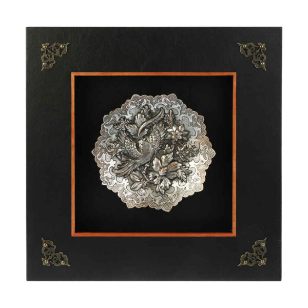 Handmade Framed Persian Engraved Copper Art Arman