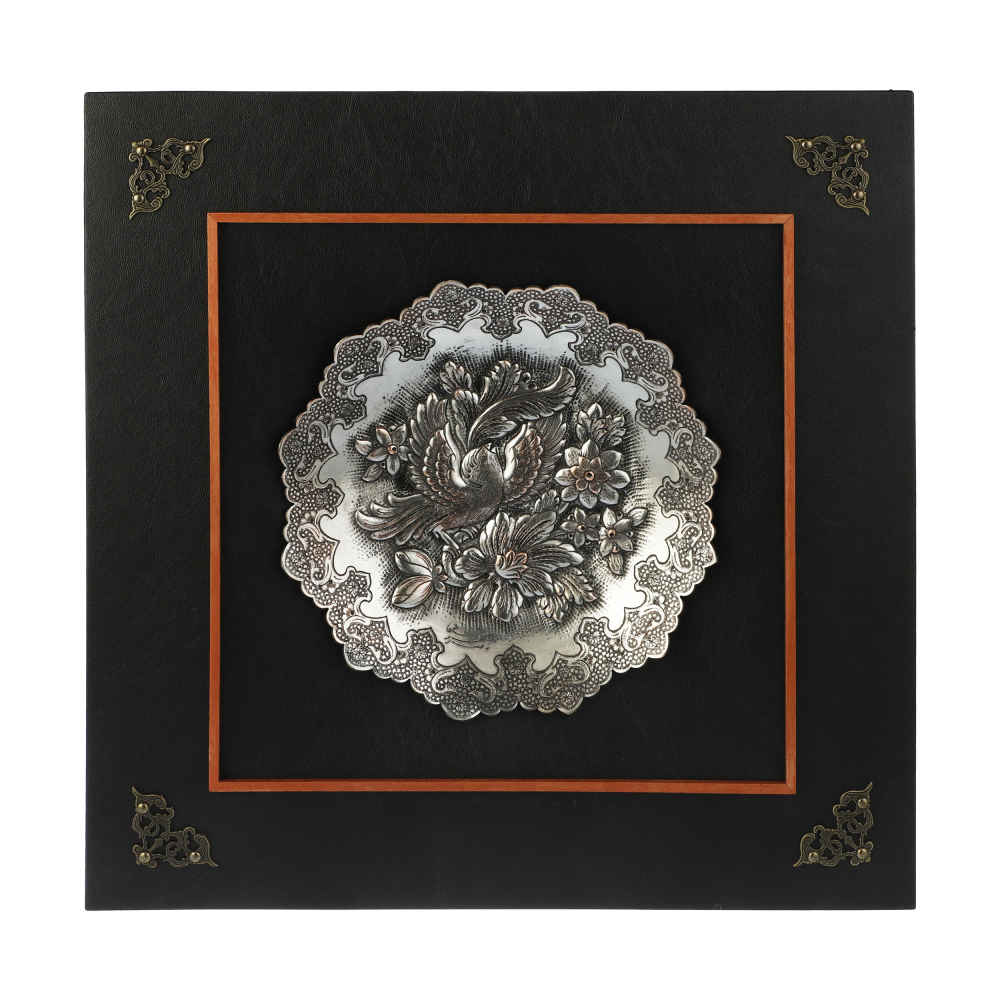Handmade Framed Persian Engraved Copper Art Bahar