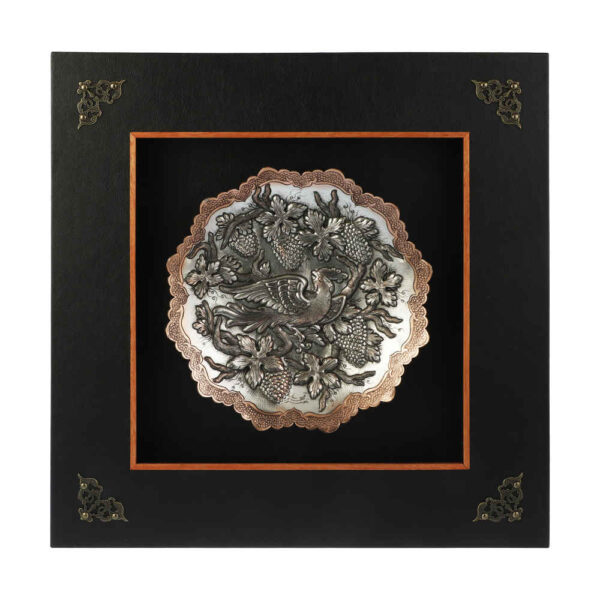 Handmade Framed Persian Engraved Copper Art Baharan