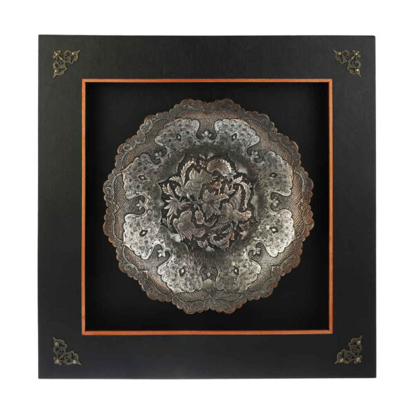 Handmade Framed Persian Engraved Copper Art Donya