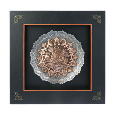 Handmade Framed Persian Engraved Copper Art Miniature