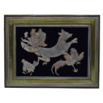 Handmade Framed Persian Engraved Copper Art Roobah