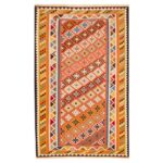 Persian Wool Kilim Rug Handwoven in Fars Traditional Alay