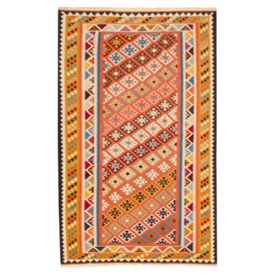 Persian Wool Kilim Rug Handwoven in Fars Traditional Alay