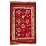 Persian Wool Kilim Rug Handwoven in Fars Traditional Dorna