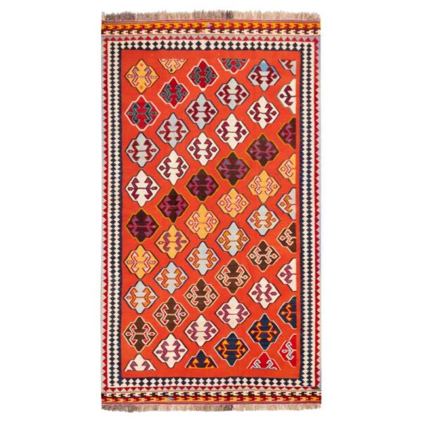 Persian Wool Kilim Rug Handwoven in Fars Traditional Yashar