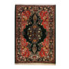 Authentic Persian Silk Carpet Hand-Knotted in Khorasan Lacahak Toranj
