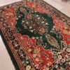 Authentic Persian Silk Carpet Hand-Knotted in Khorasan Lacahak Toranj