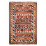 Persian Wool Kilim Rug Handwoven in Naein Traditional Solmaz