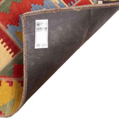 Persian Wool Kilim Rug Handwoven in Fars Traditional Ata