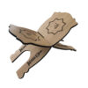Foldable Wooden Quran Rehal Stand Holder with Allah Pattern