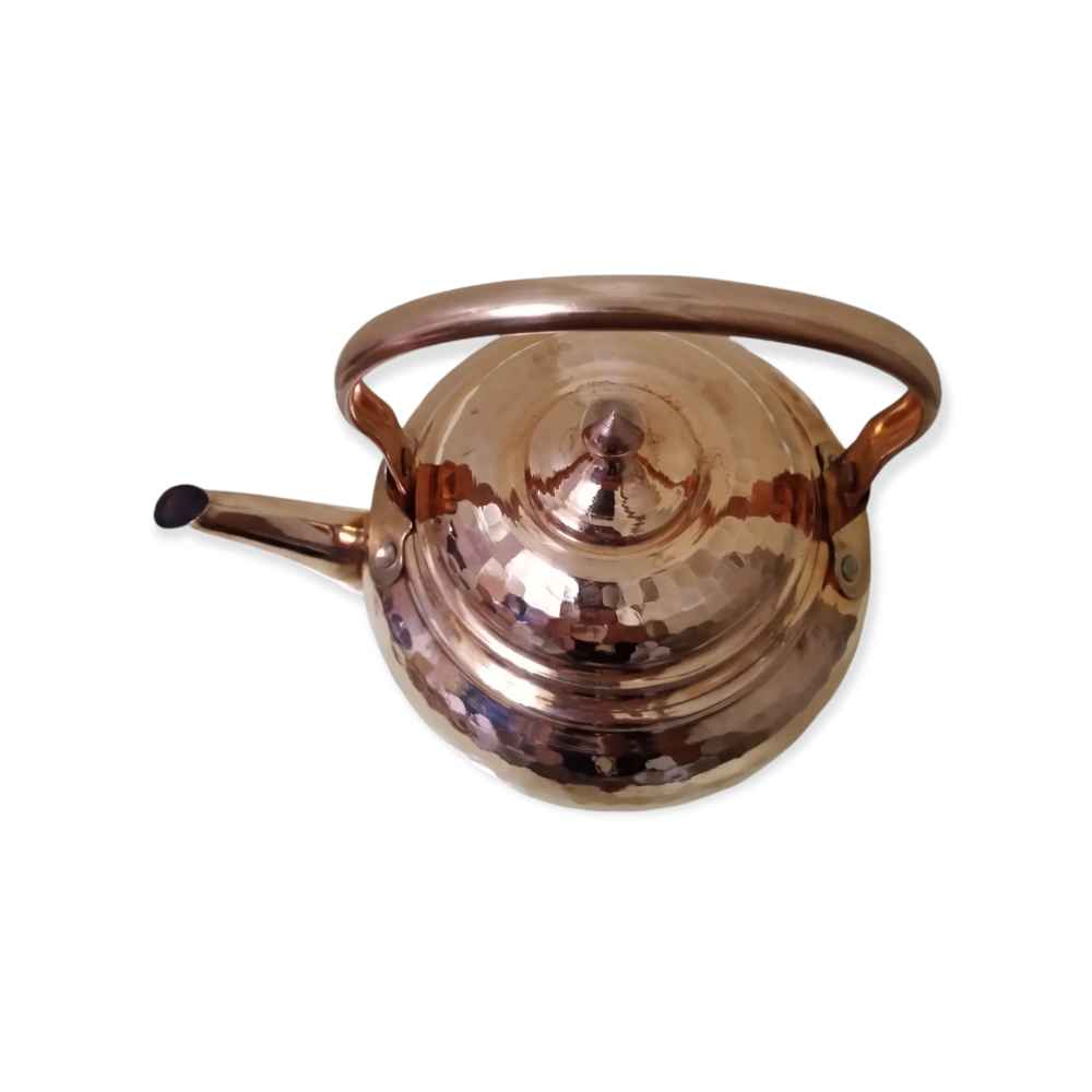 Persian Copper Tea Kettle Durable Stovetop Traditional Hammered Tanaz