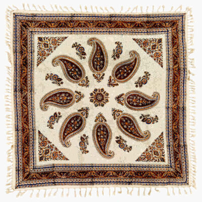 Iranian Tablecloth: Isfahan’s Traditional Kalamkari Block Print Bina